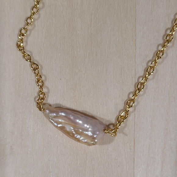 🎉🎉NEW🎉🎉 BEAUTIFUL!! Simple Pink Freshwater Pearl Necklace - Picture 5 of 13